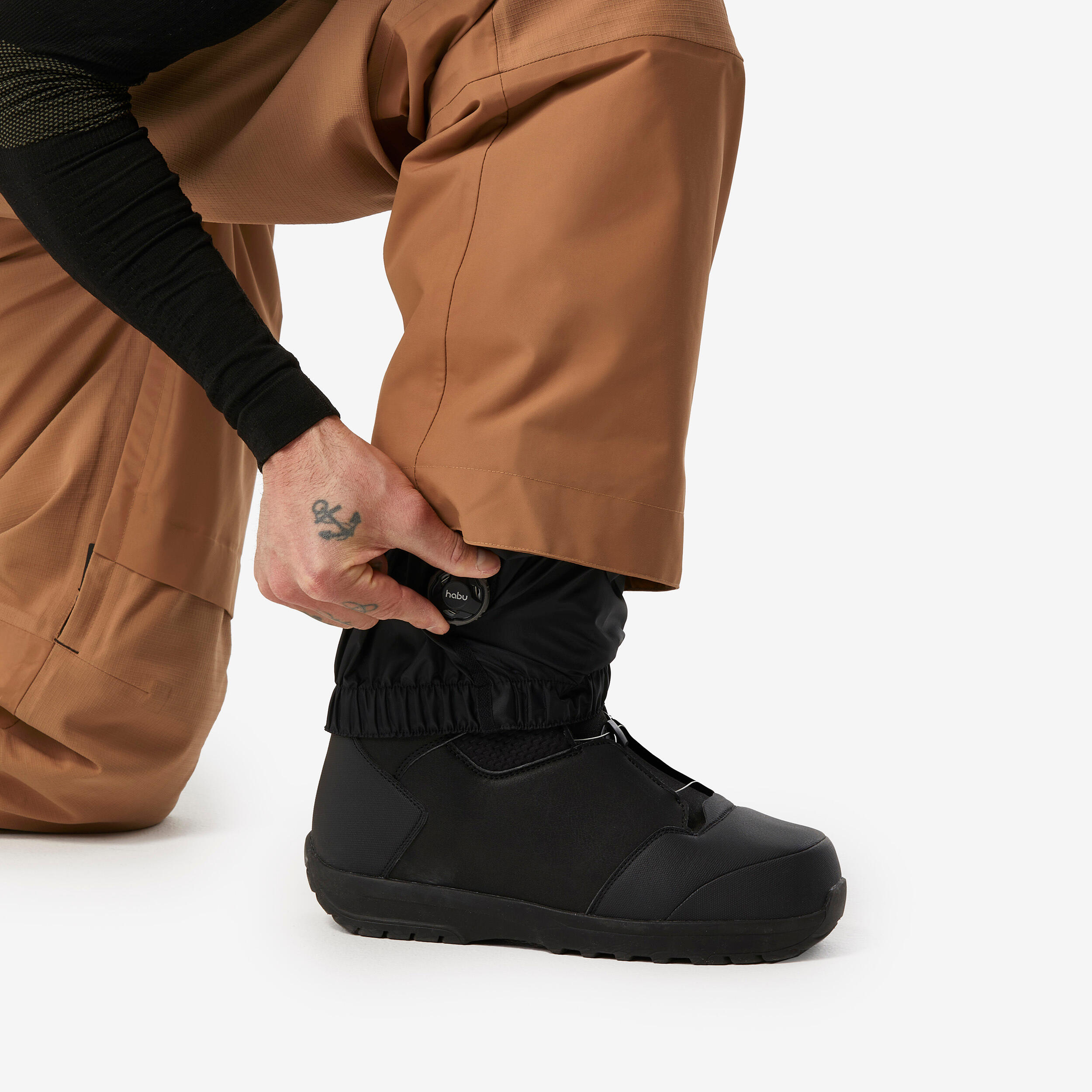 Calças de Snowboard Quentes e Impermeáveis SNB 500 Homem Camel 9/14
