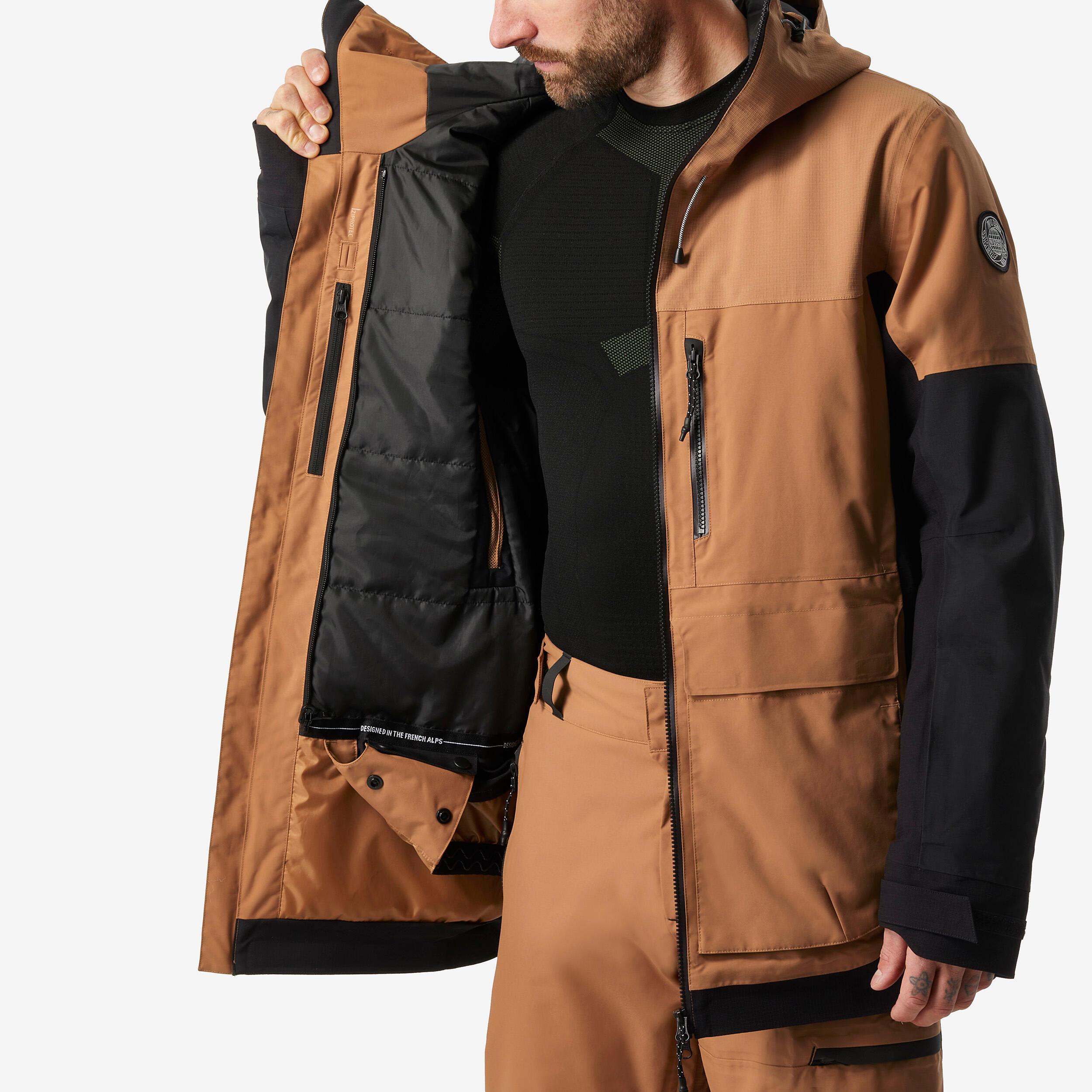 Manteau de planche à neige chaude et résistante homme - SNB 500 - DREAMSCAPE