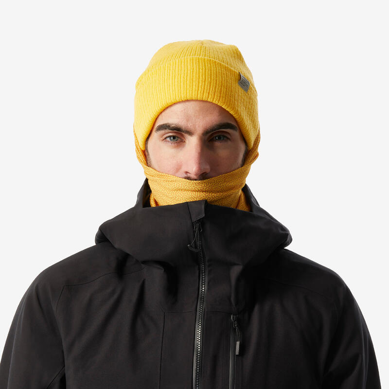 Cache cou de ski adulte, HUG 500 ocre