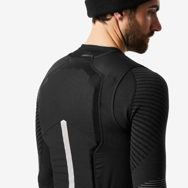 Rugbeschermer voor mountainbiken skiën snowboarden heren DBCK 900 zwart