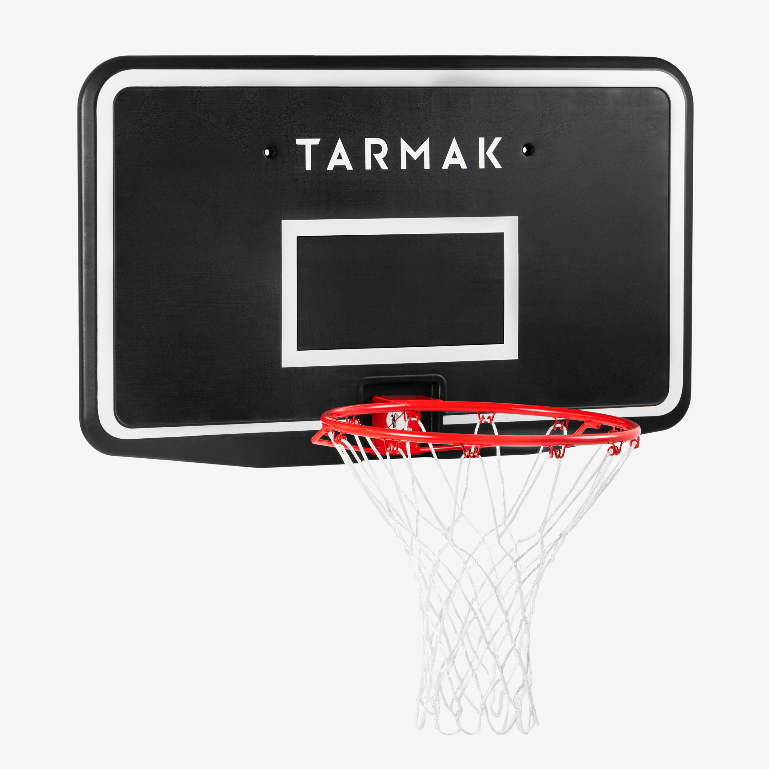 TARMAK Kids'/Adult Wall-Mounted Basketball Hoop SB100 - Black/Red.