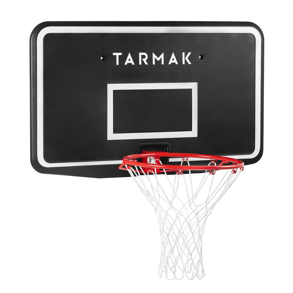 Kids'/Adult Wall-Mounted Basketball Hoop SB100 - Black/Red.