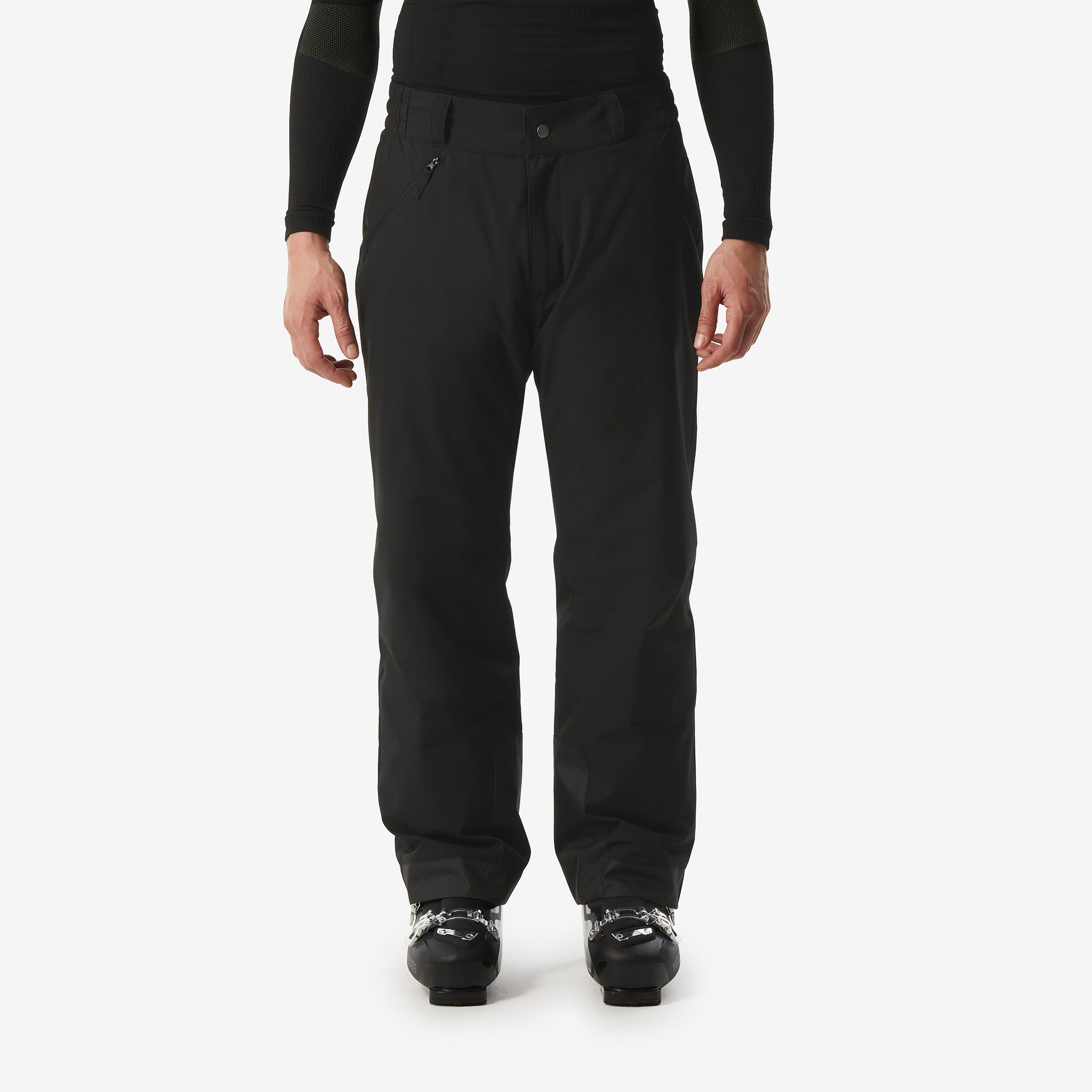 Warm and comfortable men's ski pants, SNB 100 black