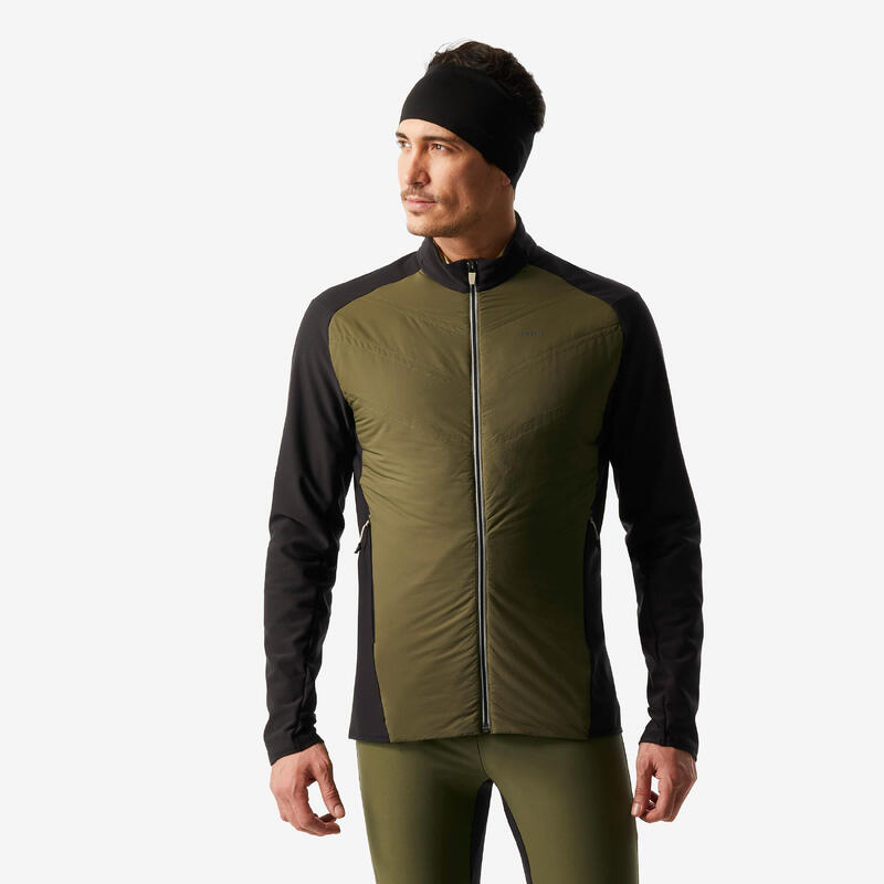 Veste de ski de fond homme, JACKET 500 kaki