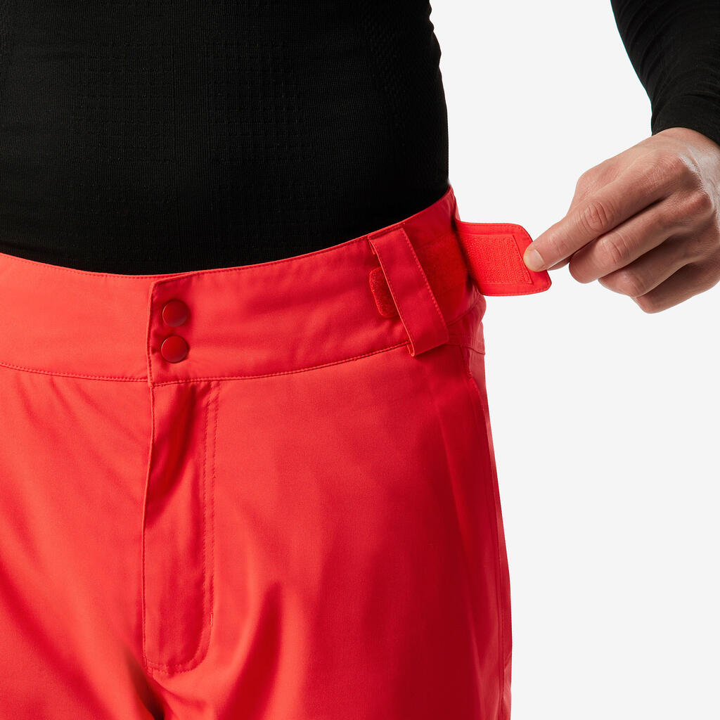 Crvene muške pantalone za skijanje 500