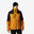 Chaqueta de esquí impermeable y resistente hombre, 500 SPORT camel y negro 