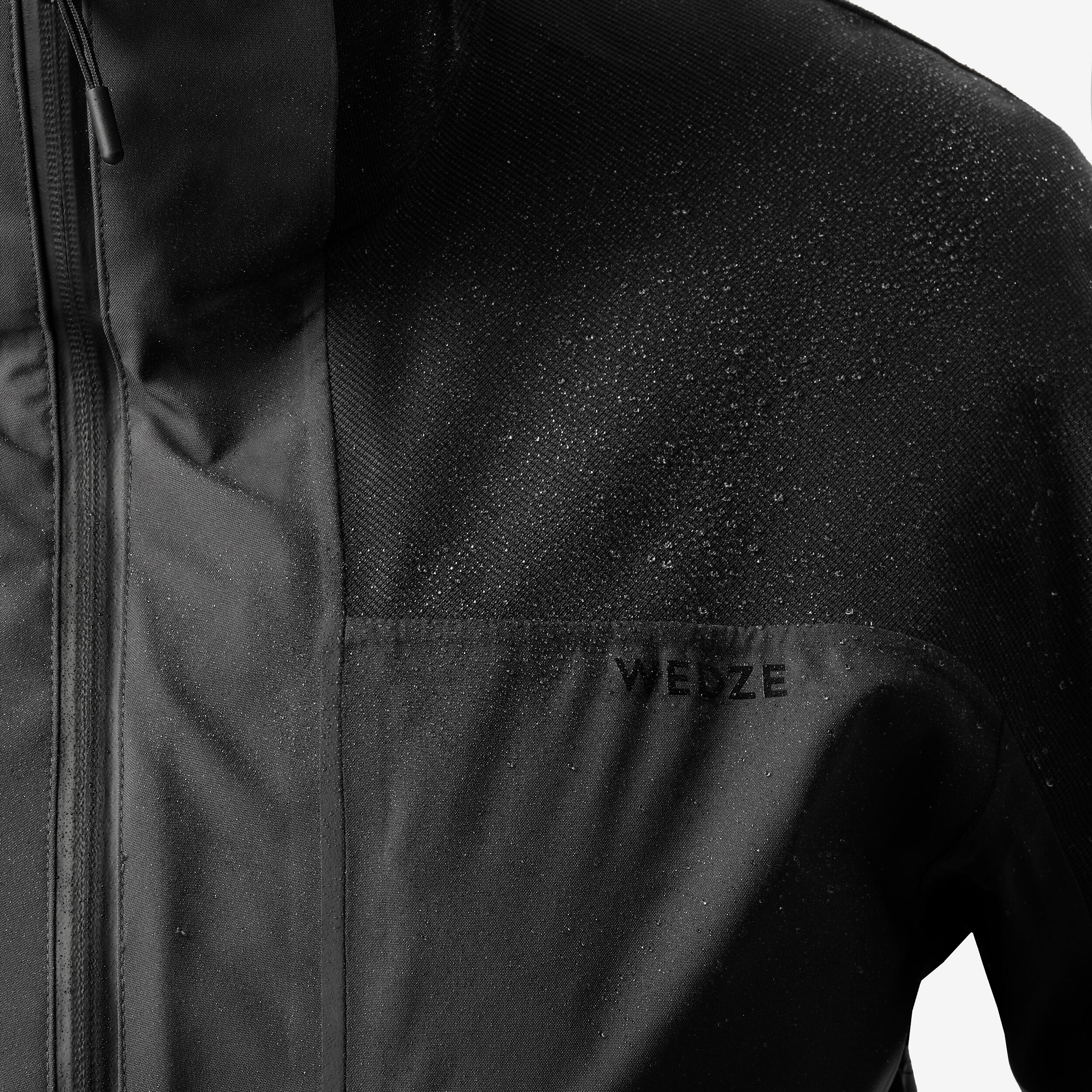 Chaqueta de esquí impermeable y resistente hombre, 500 SPORT negro  8/12