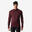 Maglia termica sci uomo 500 1/2 ZIP bordeaux