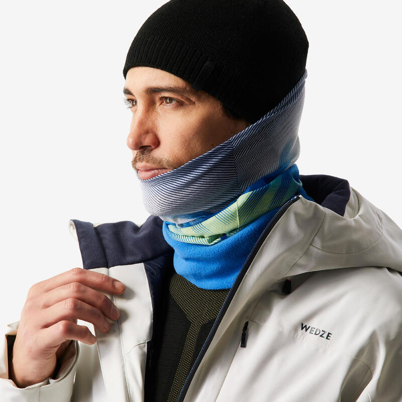 Cache cou de ski adulte, HUG 500 bleu