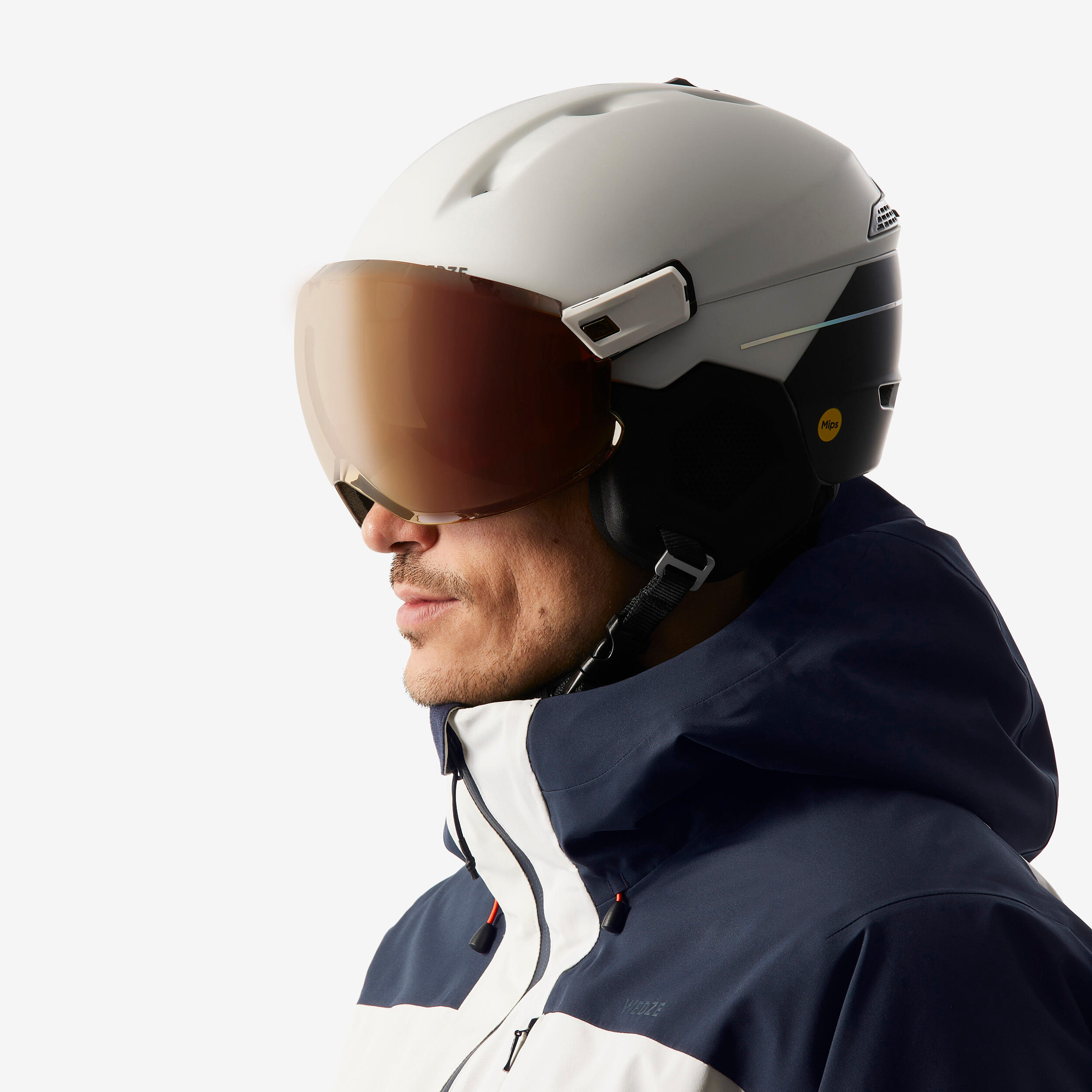 Adult Ski Helmet with Visor - PST 950 MIPS - Beige 5/7