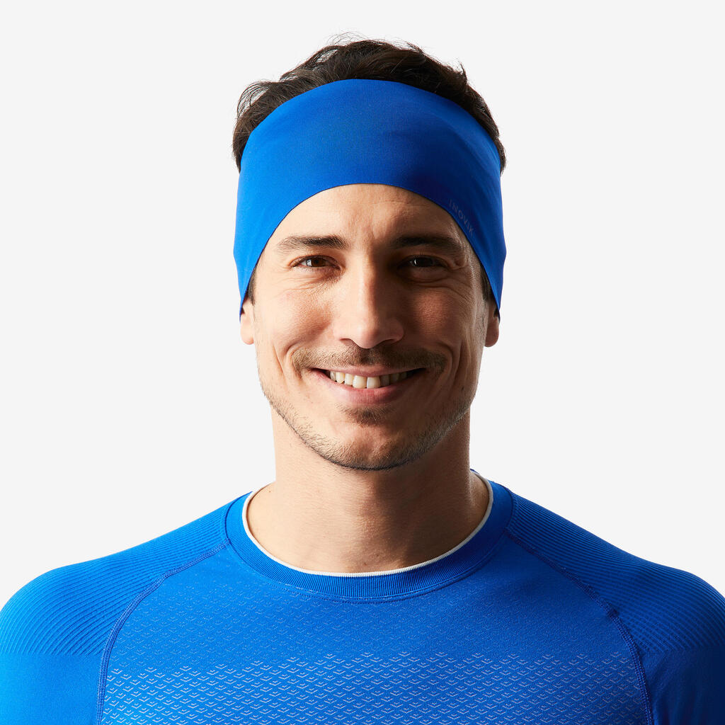 ADULT CROSS-COUNTRY SKIING HEADBAND - 500 - BLUE