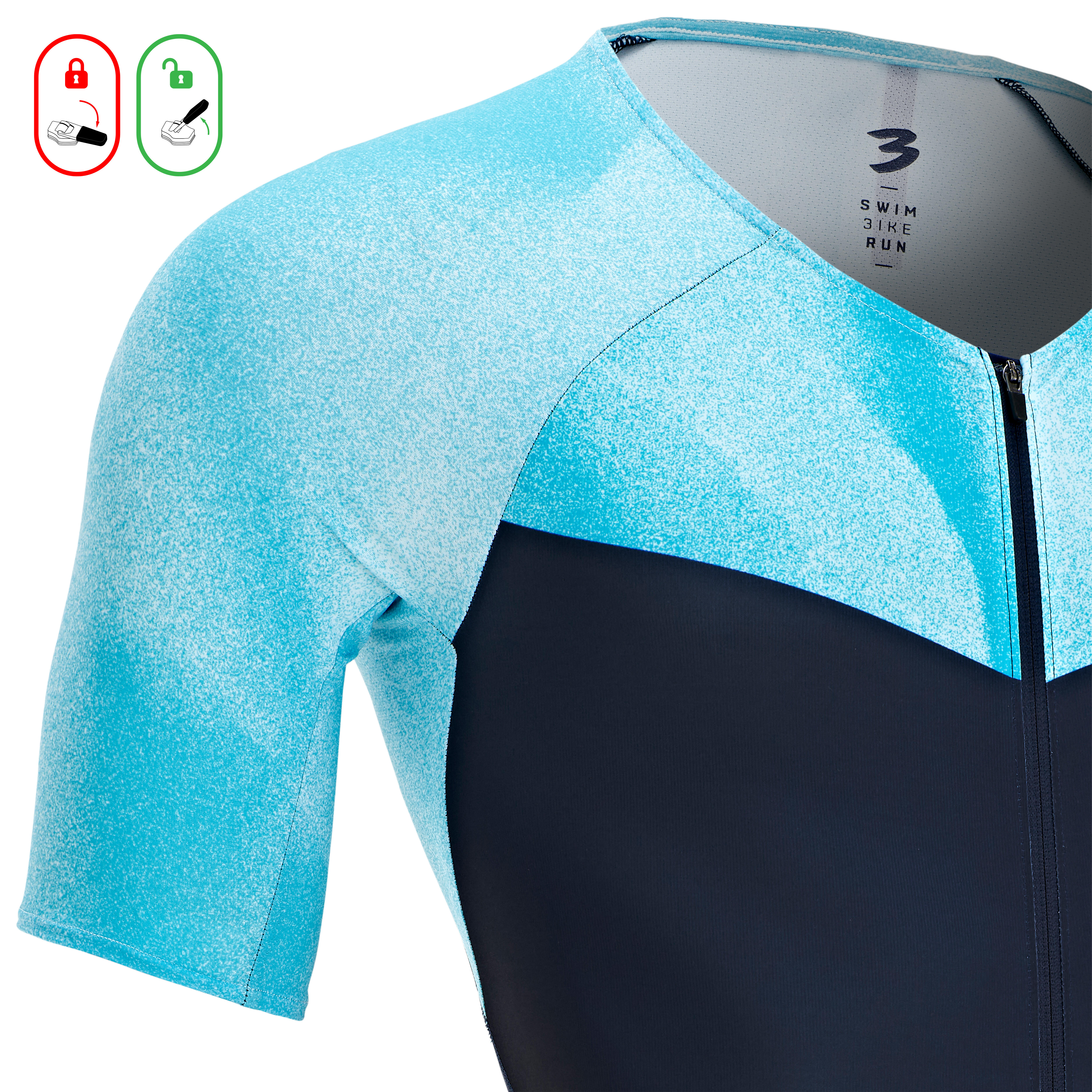 Maillot De Cyclisme Triathlon Homme – Manches Courtes, Rembourré, Sac Au Dos, 100% Polyester (Color 8, Taille S) - 9