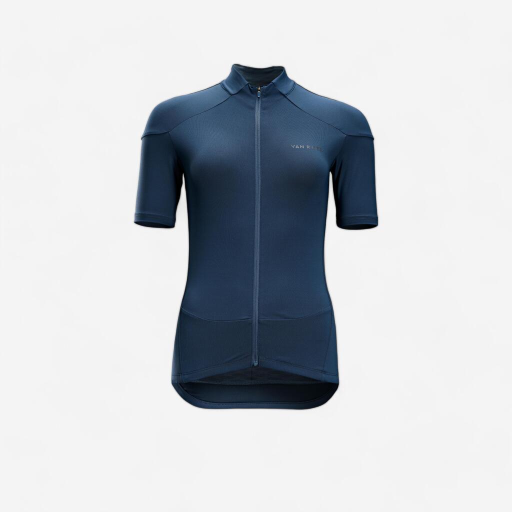 Women's Short-Sleeved Road Cycling Jersey RC500 - Slate