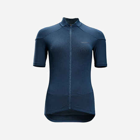 Women's Short-Sleeved Road Cycling Jersey RC500 - Slate