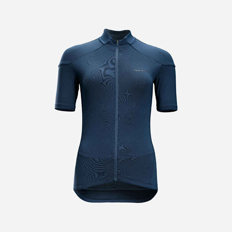 Women's Short-Sleeved Road Cycling Jersey RC500 - Slate