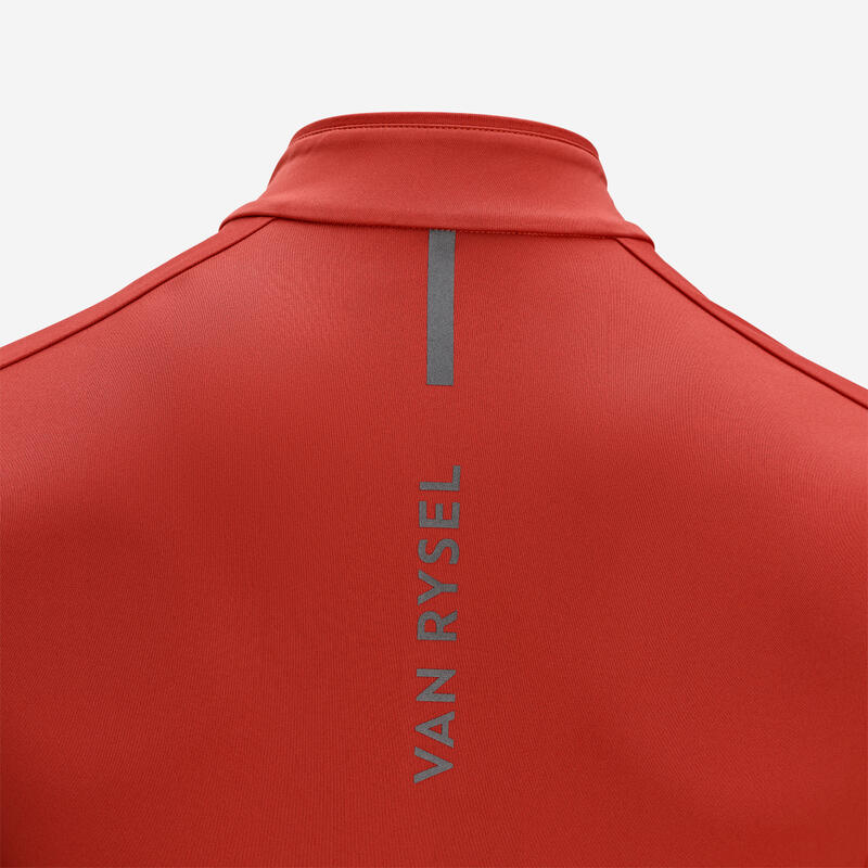 MAILLOT  VELO ROUTE MANCHES COURTES ETE  HOMME - ENDURANCE ROUGE BRIQUE