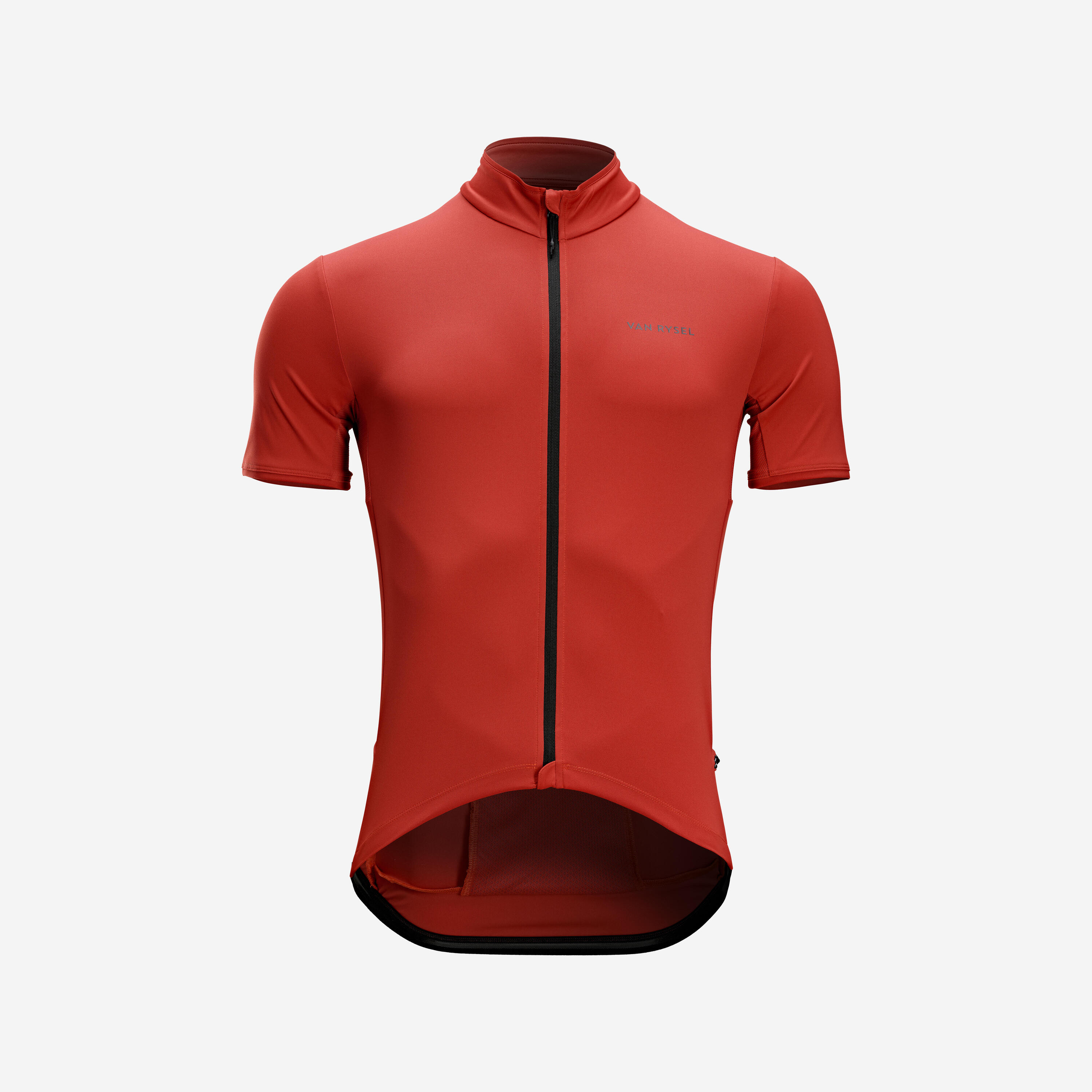 VAN RYSEL Men's Road Cycling Short-Sleeved Summer Jersey Endurance - Brick Red