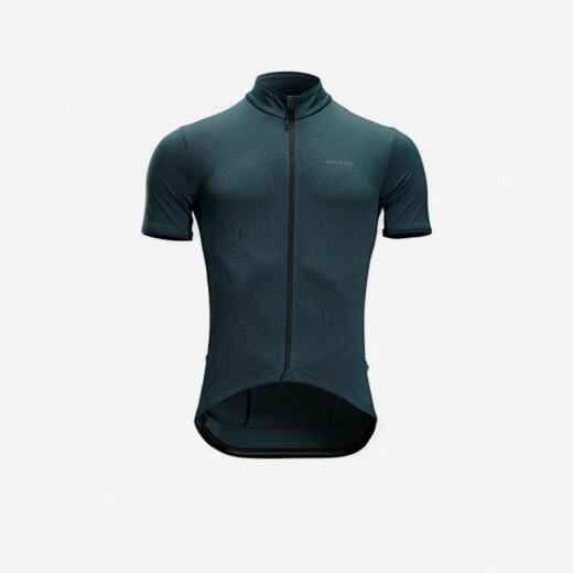 
      Jersey Ciclismo Carretera Endurance Hombre Esmeralda Manga Corta Verano
  