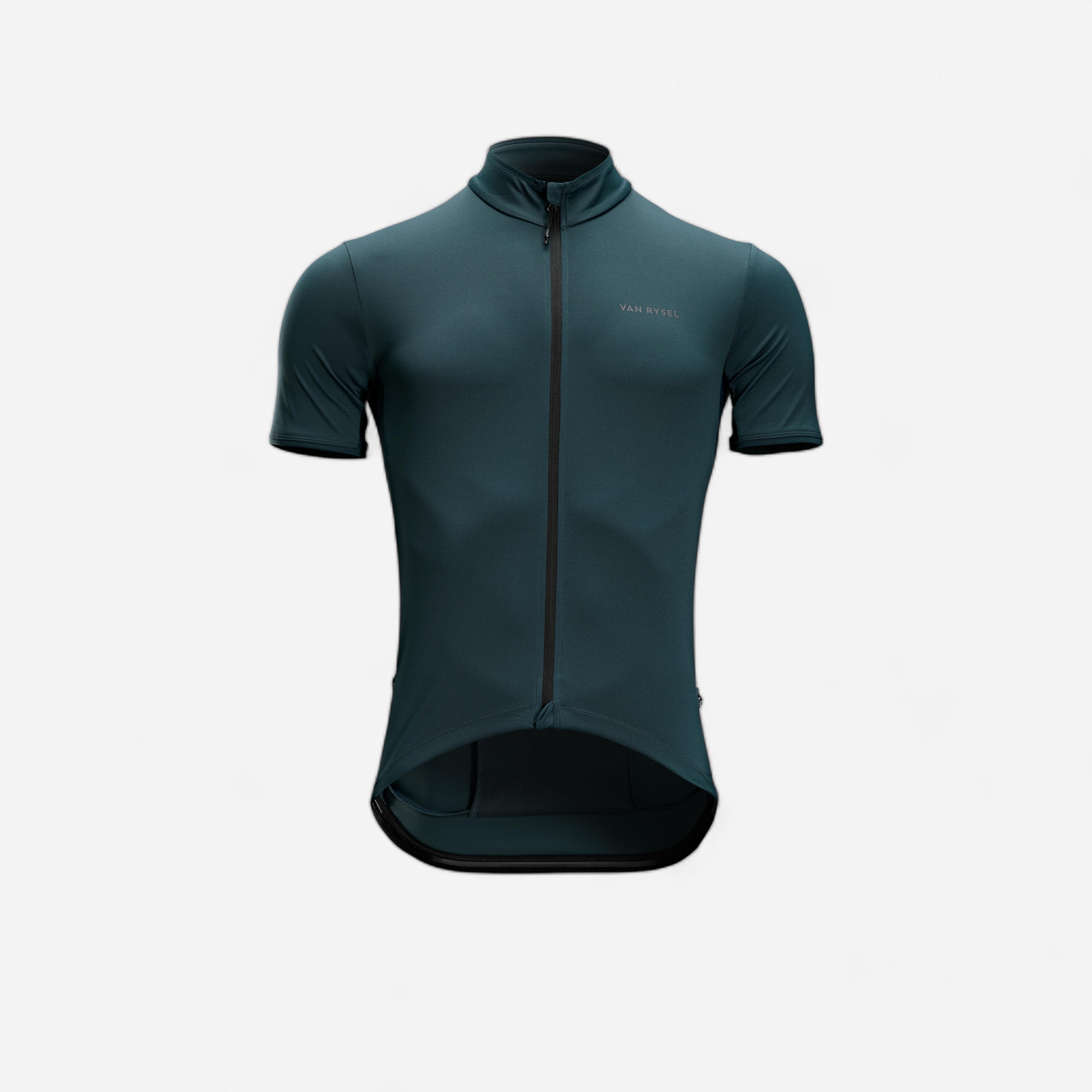 MAGLIA ESTIVA DA CICLISMO SU STRADA A MANICHE CORTE DA UOMO - ENDURANCE EMERALD