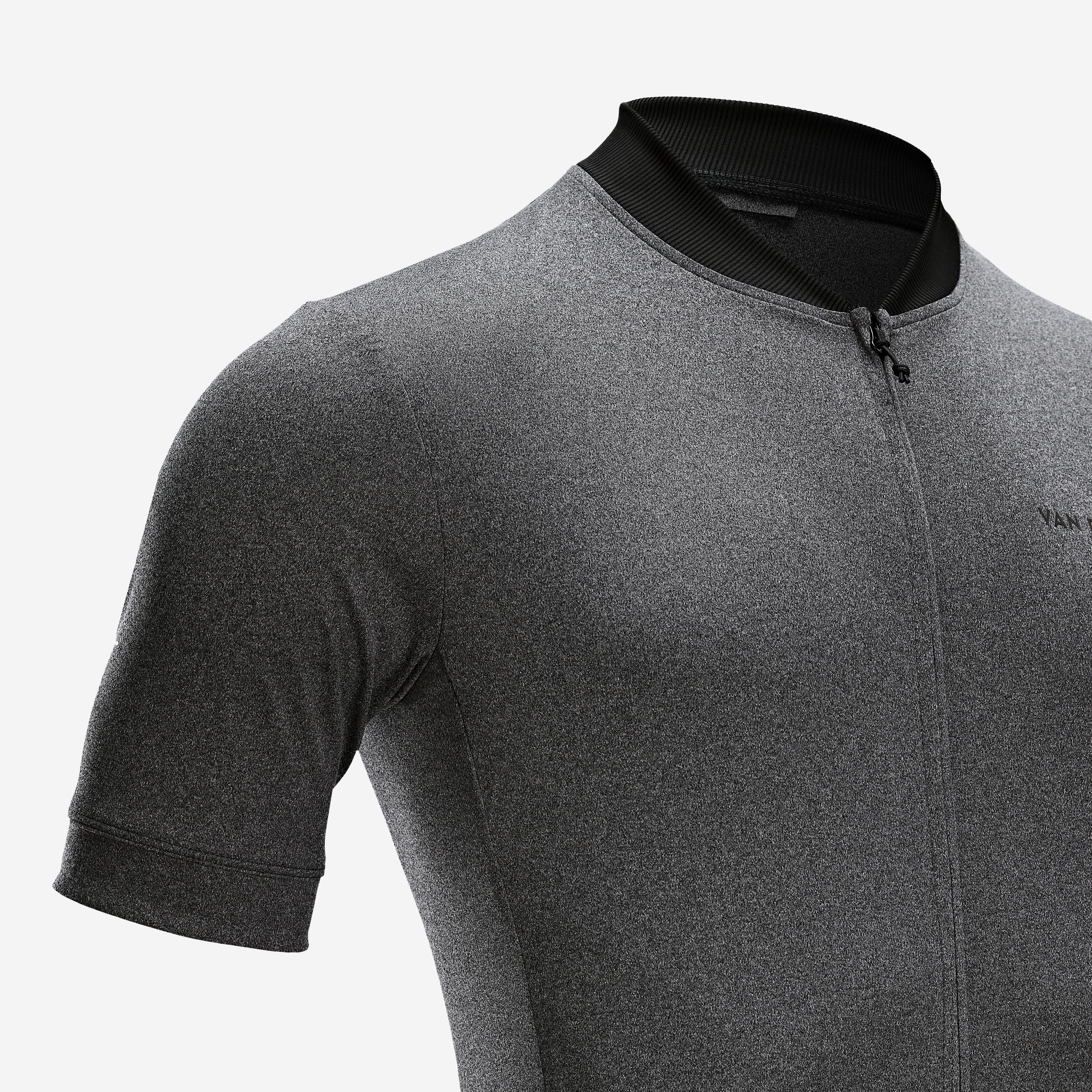 Men Road Cycling Jersey RC100 - Grey