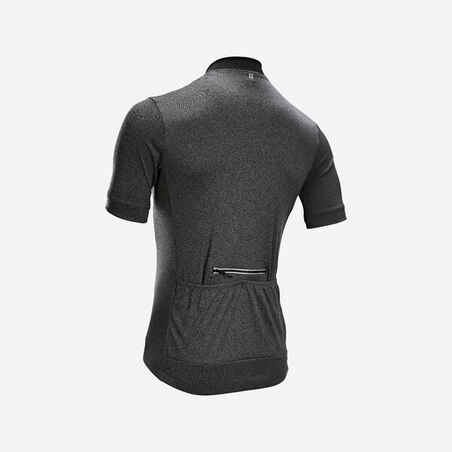 Men's Short-Sleeved Road Cycling Summer Jersey RC100 - Black