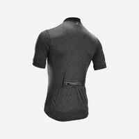 Men's Short-Sleeved Road Cycling Summer Jersey RC100 - Black