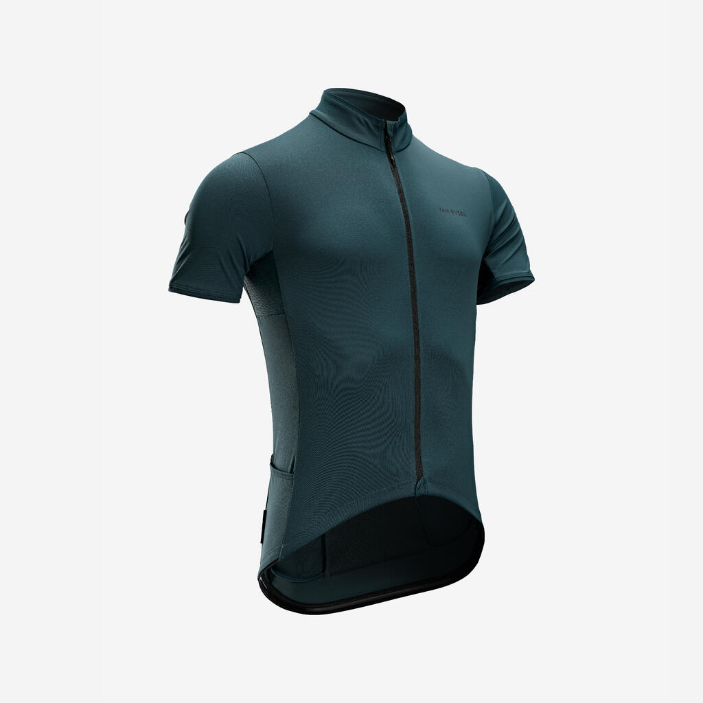 Trumparankoviai vasariniai plento dviratininko marškinėliai „Endurance“, žali