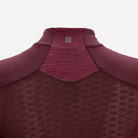 Women's Short-Sleeved Road Cycling Jersey 500 - Burgundy