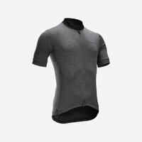 Men's Short-Sleeved Road Cycling Summer Jersey RC100 - Black