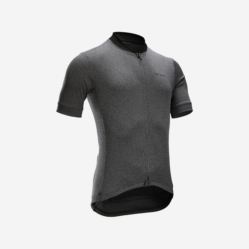 MAILLOT VELO ROUTE  MANCHES COURTES  ETE HOMME -  
RC100 NOIR