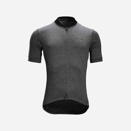 Men's Short-Sleeved Road Cycling Summer Jersey RC100 - Black