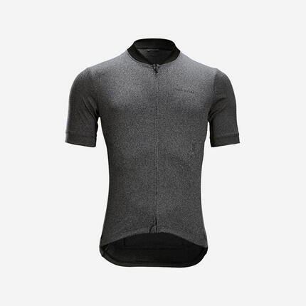 Radtrikot kurzarm Rennrad Sommer RC100 Herren schwarz