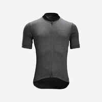 חולצת ג'רזי קצרה דגם RC100 לגברים לרכיבה על אופניים - שחור