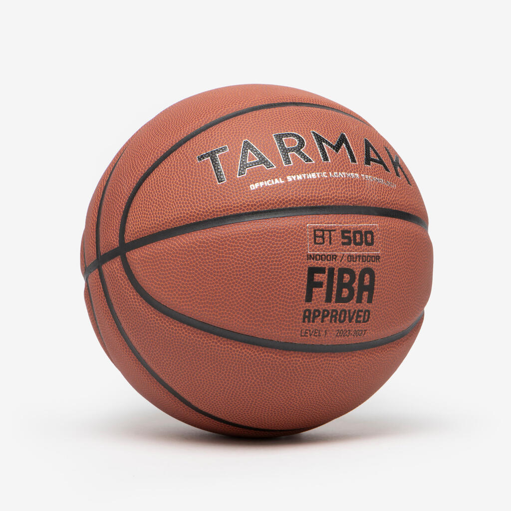 Ballon de basketball taille 7 - BT500 TOUCH gris