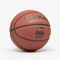 Size 7 Basketball BT500 - Brown/FIBA