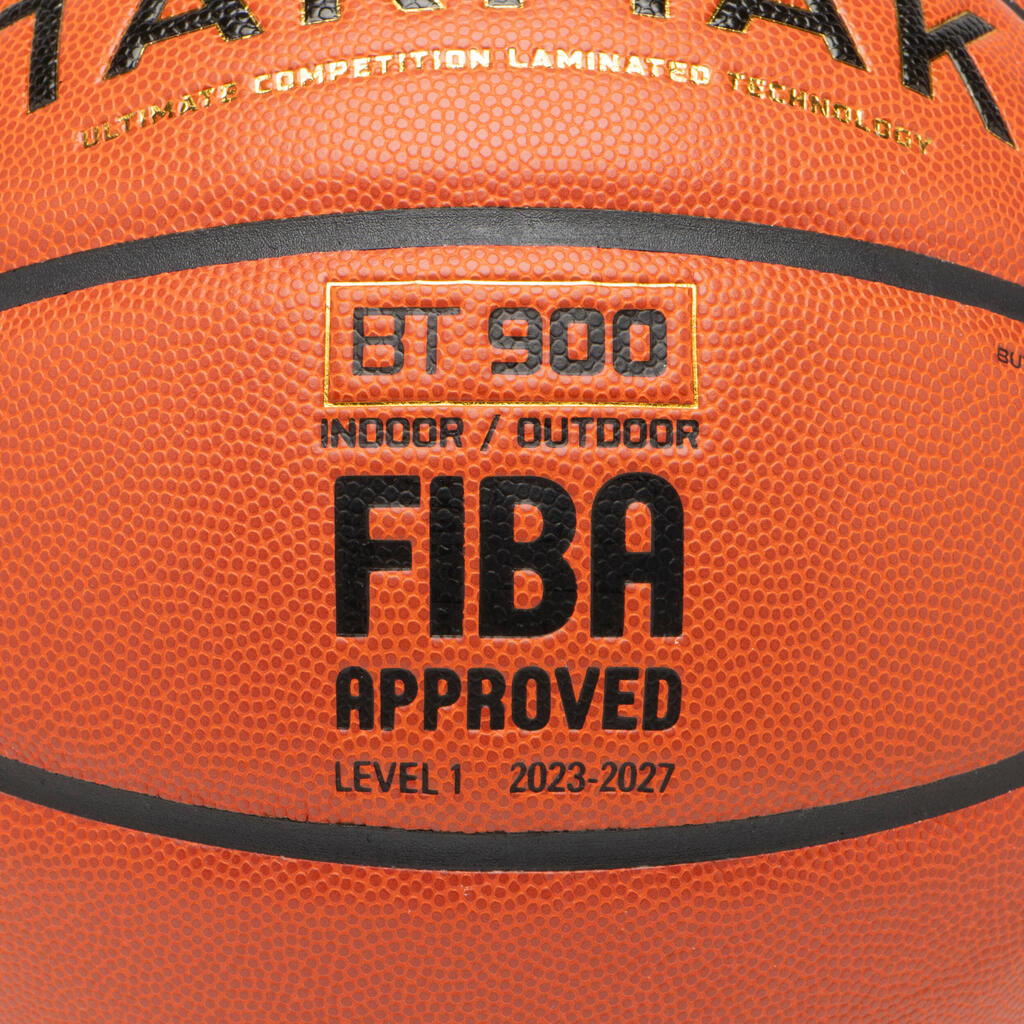 Ballon de basket BT900 taille 7. Homologué FIBA pour garçon et adulte