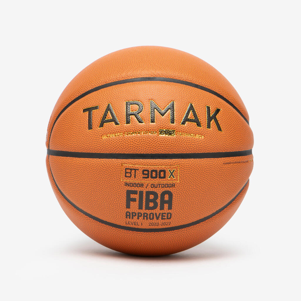 Size 7 FIBA Basketball BT900 Grip Touch - Orange
