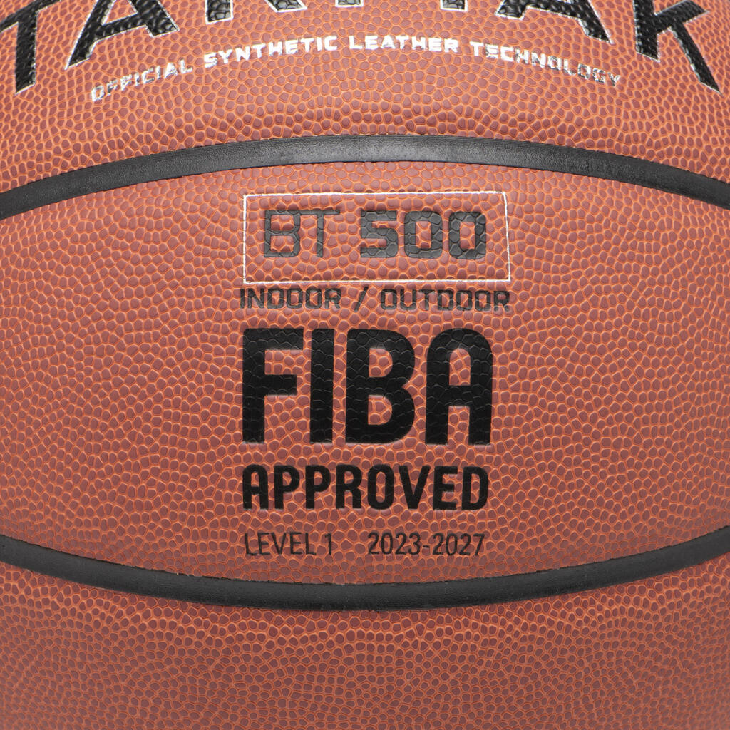 Ballon de basketball taille 7 - BT500 TOUCH gris
