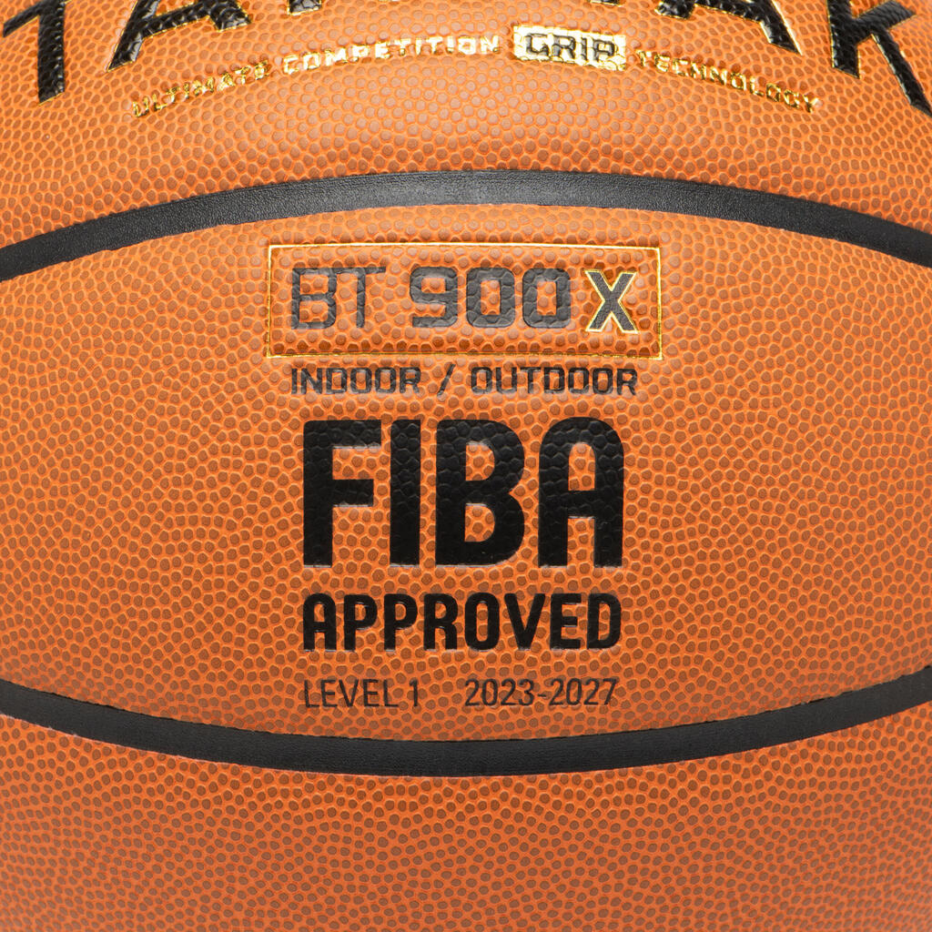 БАСКЕТБОЛНА ТОПКА FIBA BT900 GRIP TOUCH, РАЗМЕР 7, ОРАНЖЕВА