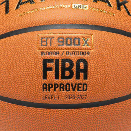 Size 7 FIBA Basketball BT900 Grip Touch - Orange