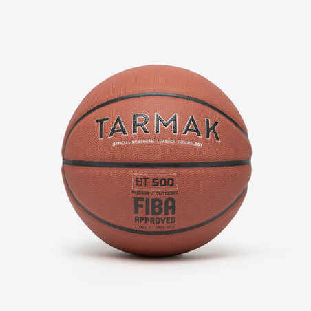Kids' Size 5 Basketball BT500 Touch - Orange