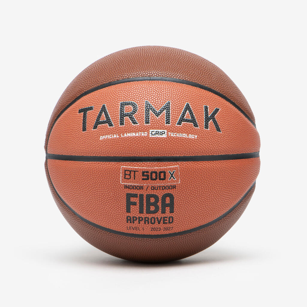 Ballon de Basket BT500 GRIP LTD Taille 7 - Rouge Noir