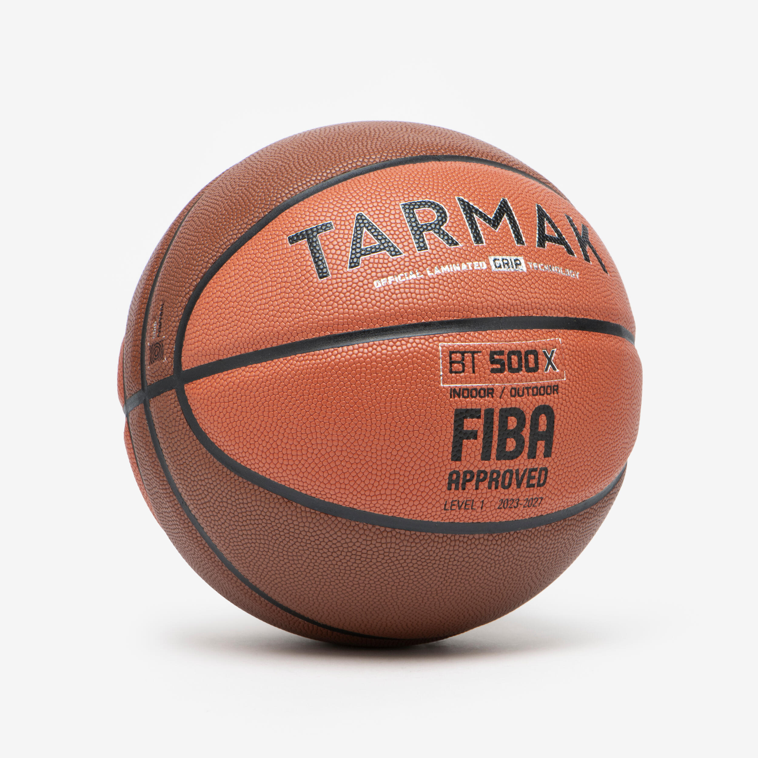 Ballon de basketball taille 7 BT 500 brun orange