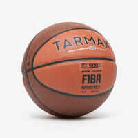 Adult Basketball BT500 Grip Size 7 - Brown/Orange