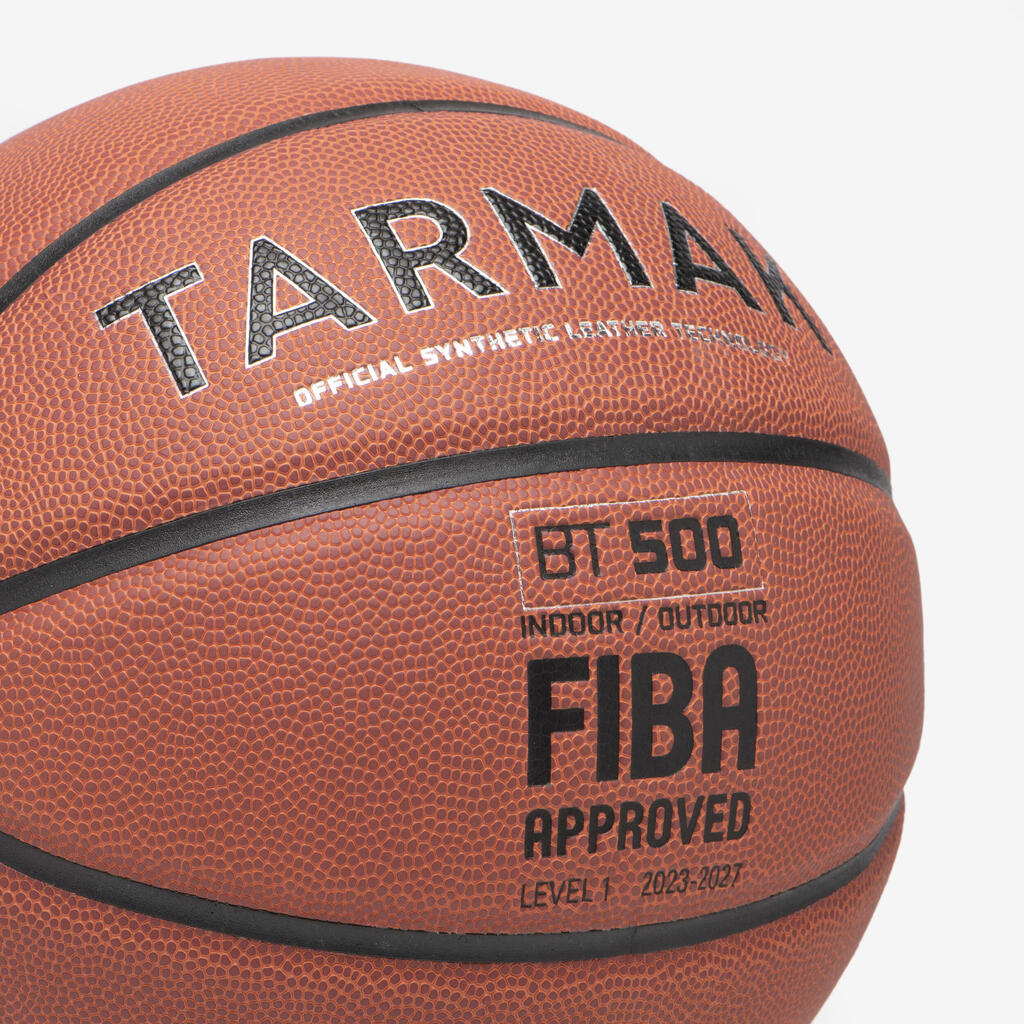 Ballon de basketball taille 7 - BT500 TOUCH - Bleu Rouge