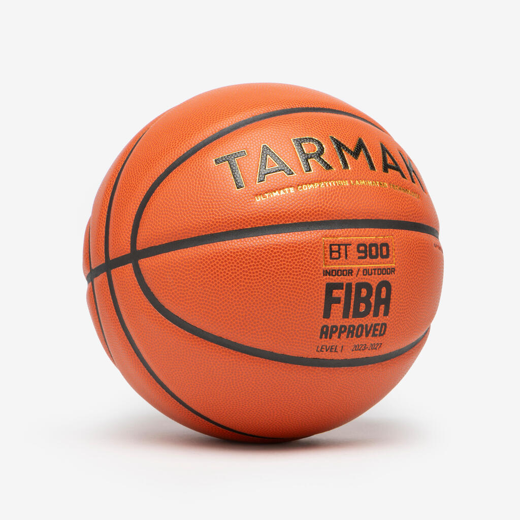 Ballon de basket BT900 taille 7. Homologué FIBA pour garçon et adulte