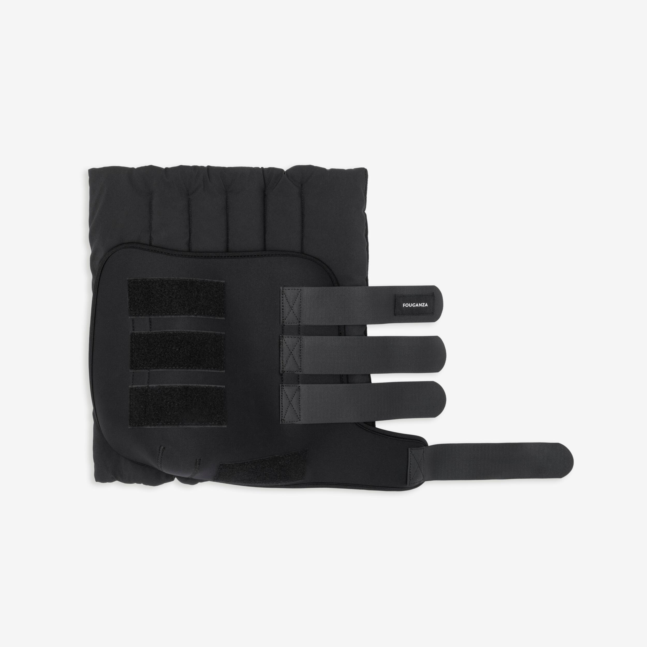 Lot de 2 guêtres de repos avec coton pour cheval et poney – noir 5/5
