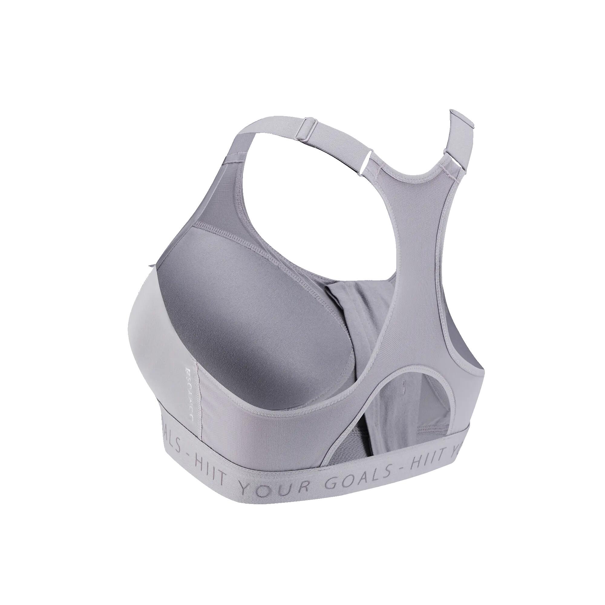 Soutien-gorge de sport zippé avec bonnets et maintien élevé femme 2/15