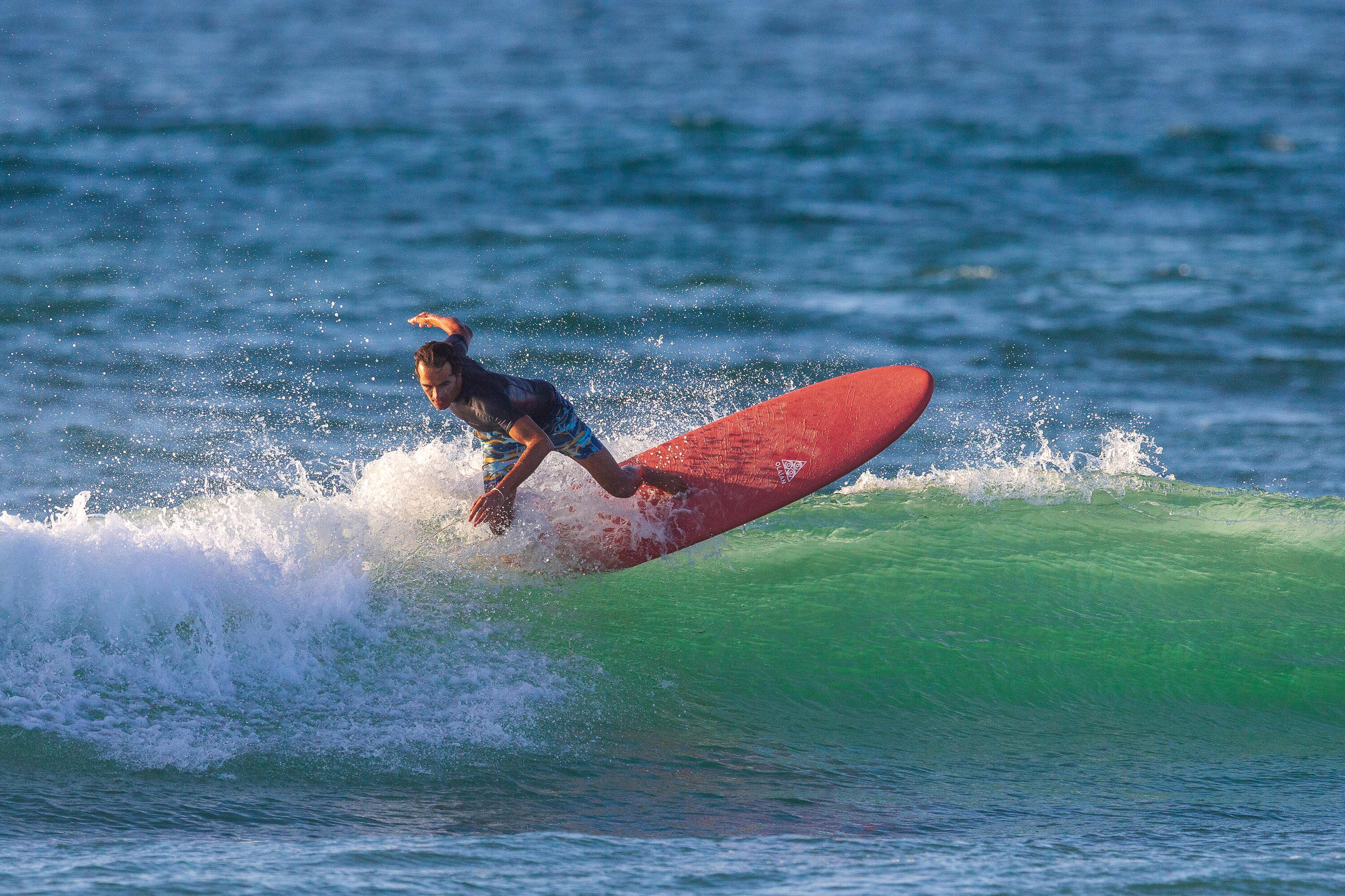 Surfboard Erwachsene/Kinder Schaumstoff 500 Soft 7´ orange 17/18