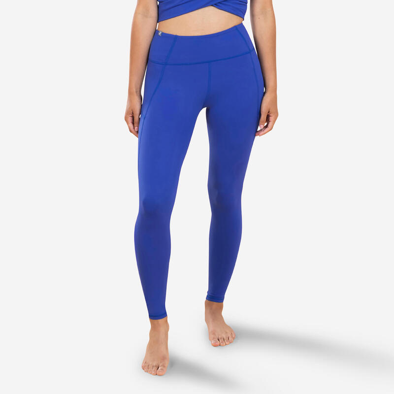 Malla legging largo yoga premium Mujer - Azul añil